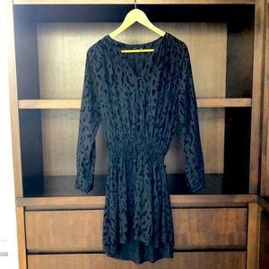 Rails, Jasmine leopard print shirt dress